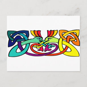 Postal Diseño celta