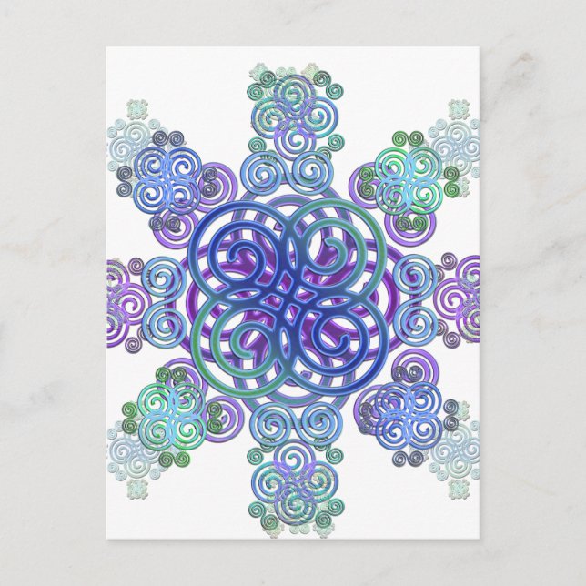 Postal Diseño celta decorativo. (Anverso)