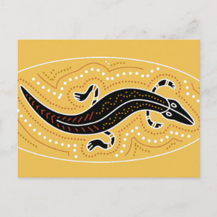 Postal Diseño con puntos de cocodrilo
