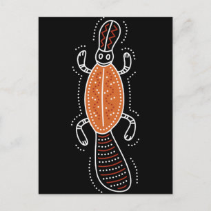 Postal Diseño con puntos Platypus