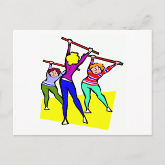 Postal Diseño de aerobios