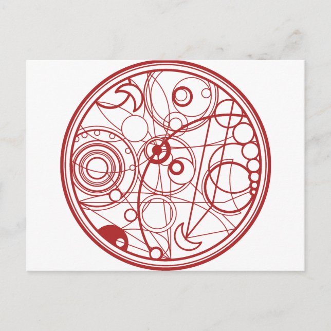 Postal Diseño de Alien Rojo (Anverso)