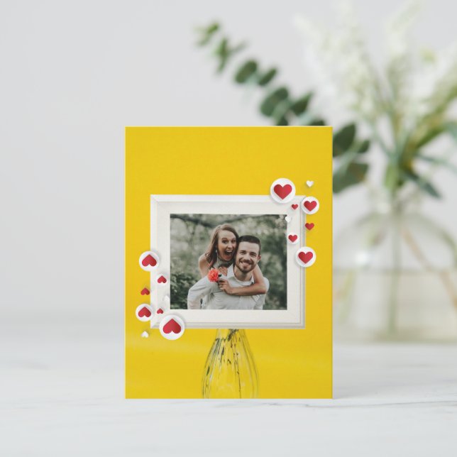 Postal Diseño de Amor (Anverso de pie)