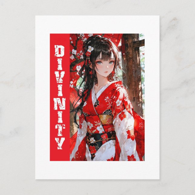 Postal Diseño de Anime Divinity (Anverso)