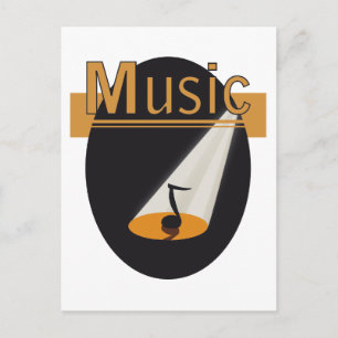 Postal diseño de ansichtkaart "Music"