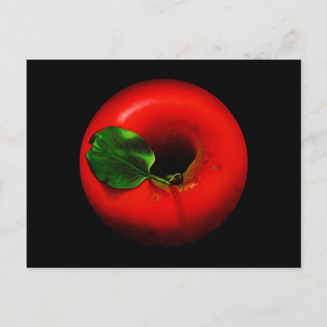 Postal Diseño de Apple Rojo (Anverso)