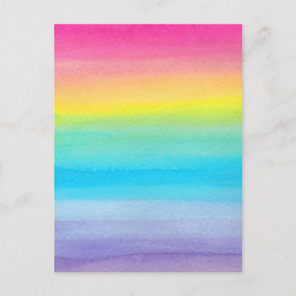 Postal Diseño de arcoiris acuático
