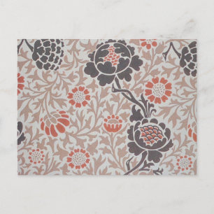 Postal Diseño de arte botánico de Grafton de William Morr
