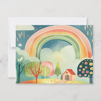 Postal Diseño de arte de guardería