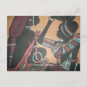 Postal Diseño de Arte del Patrón de la Cultura y Tradició