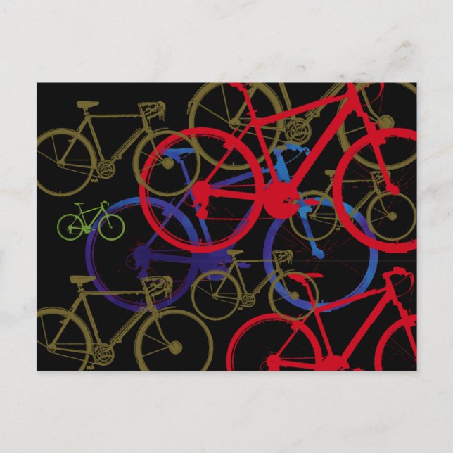 Postal diseño de arte para bicicletas (Anverso)