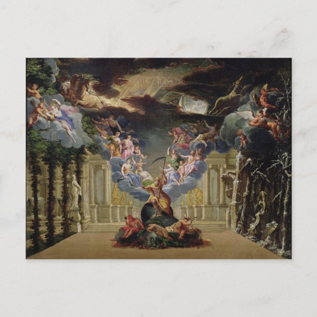 Postal Diseño de "Atys" por Jean-Baptiste Lully (Anverso)