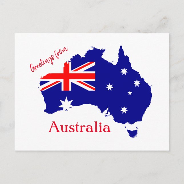 Postal Diseño de Australia (Anverso)