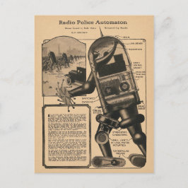 Postal Diseño de automatización de la policía de radio Vi