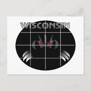 Postal Diseño de Badger Estatal de Wisconsin