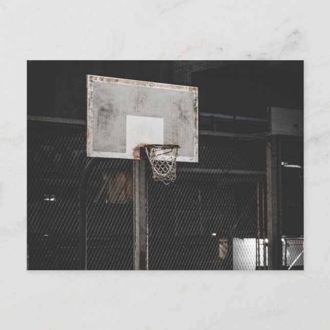 Postal Diseño de baloncesto de bonito (Anverso)