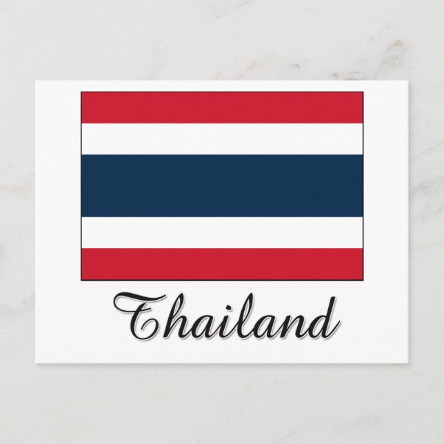 Postal Diseño de bandera de Tailandia (Anverso)