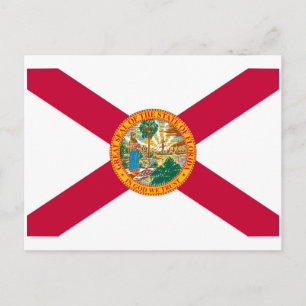 Postal Diseño de bandera del estado de Florida