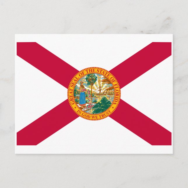 Postal Diseño de bandera del estado de Florida (Anverso)
