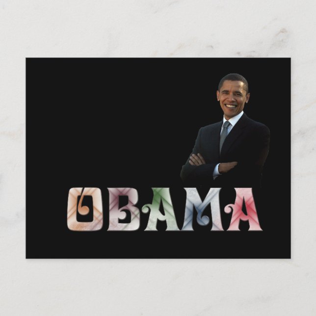 Postal Diseño de Barack Obama (Anverso)