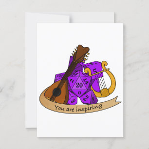 Postal Diseño de Bard Dice