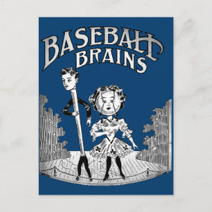 Postal Diseño de béisbol vintage