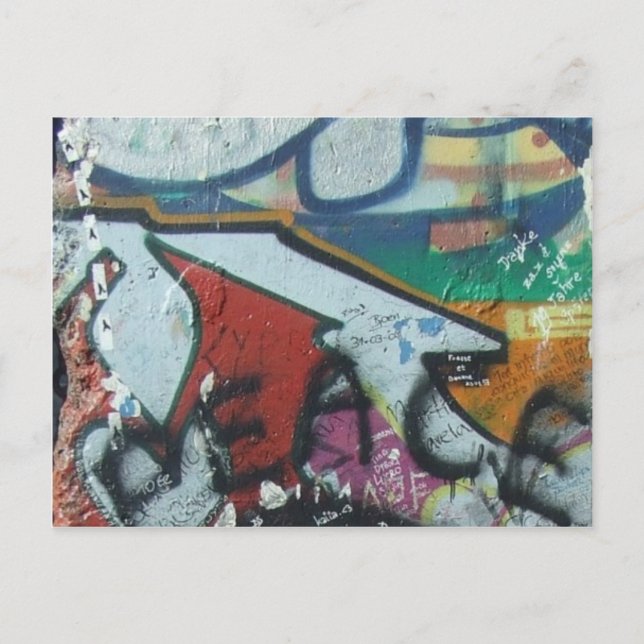 Postal diseño de berlinwall (Anverso)