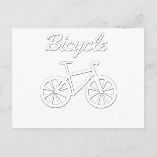 Postal Diseño de Bicicleta Simple