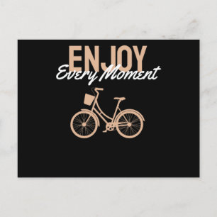 Postal Diseño de bicicletas - Disfruta cada momento
