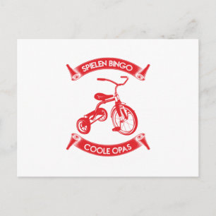 Postal Diseño de bicicletas Guay - Spielen Bingo Coole Op