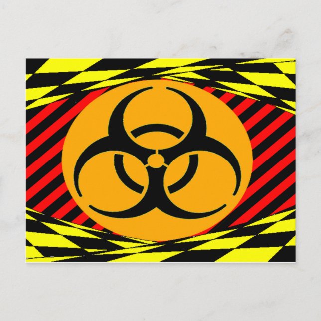 Postal Diseño de Biohazard por Kenneth Yoncich (Anverso)