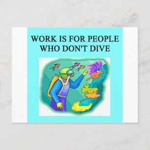 Postal diseño de buceo