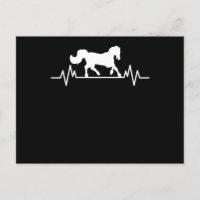 Diseño de caballo latido del corazón divertido reg