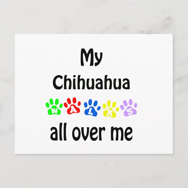 Postal Diseño de caminatas de Chihuahua (Anverso)