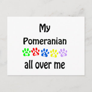 Postal Diseño de caminatas pomeranas