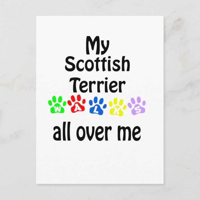 Postal Diseño de caminatas territoriales en Escocia (Anverso)