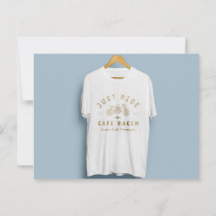 Postal diseño de camiseta con logotipo hermoso