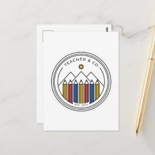 Postal Diseño de Camiseta para Maestros - Regreso a Clase