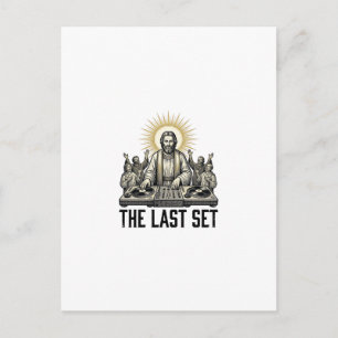 Postal Diseño de camiseta vintage religioso DJ The Last S