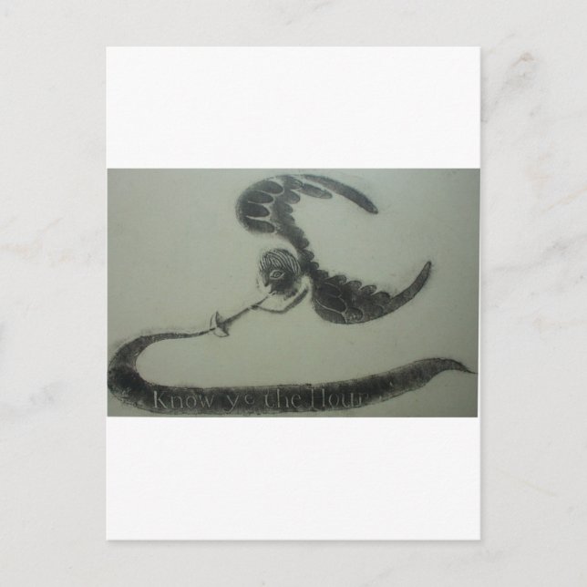 Postal Diseño de cañonazos de tumbas en el Ángel de la Mu (Anverso)