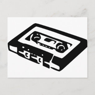 Postal Diseño de cassette de música