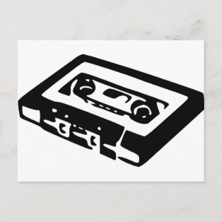 Postal Diseño de cassette de música