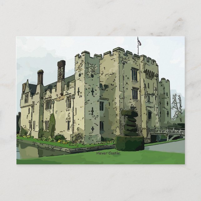 Postal Diseño de Castillo Hever 2 (Anverso)