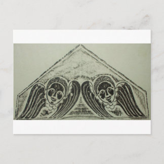 Postal Diseño de Cherubs alados de Rubbing Grave de los a