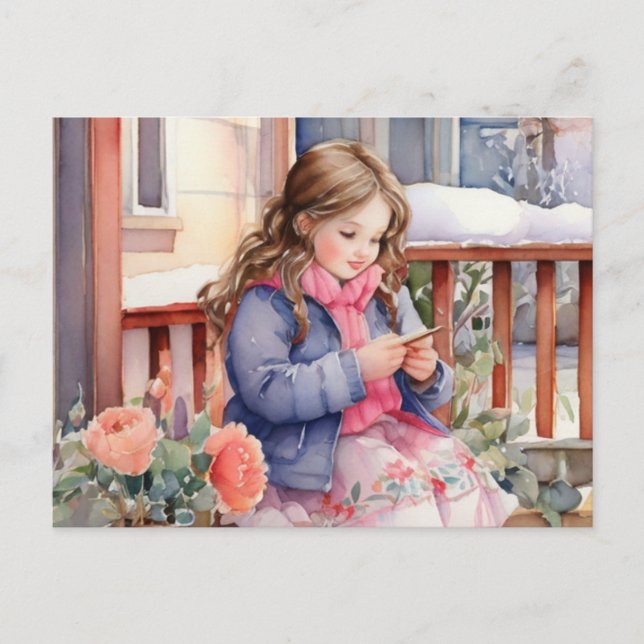 Postal Diseño de chicas (Anverso)