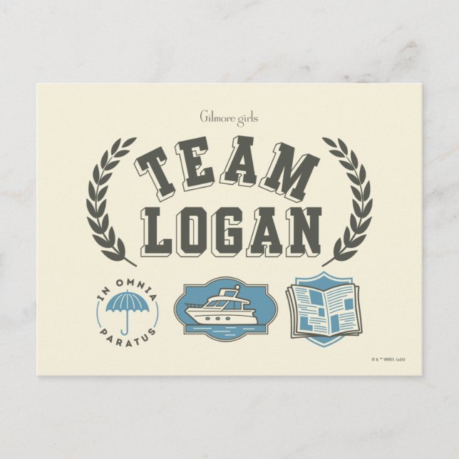 Postal Diseño de Chicas de Team Logan Gilmore (Anverso)