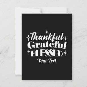Postal Diseño de cita de Acción de Gracias brillante edit