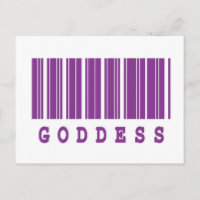 diseño de código de barras de diosa