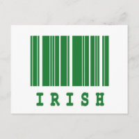 diseño de código de barras irlandés