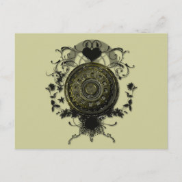 Postal Diseño de cog de punk de vapor